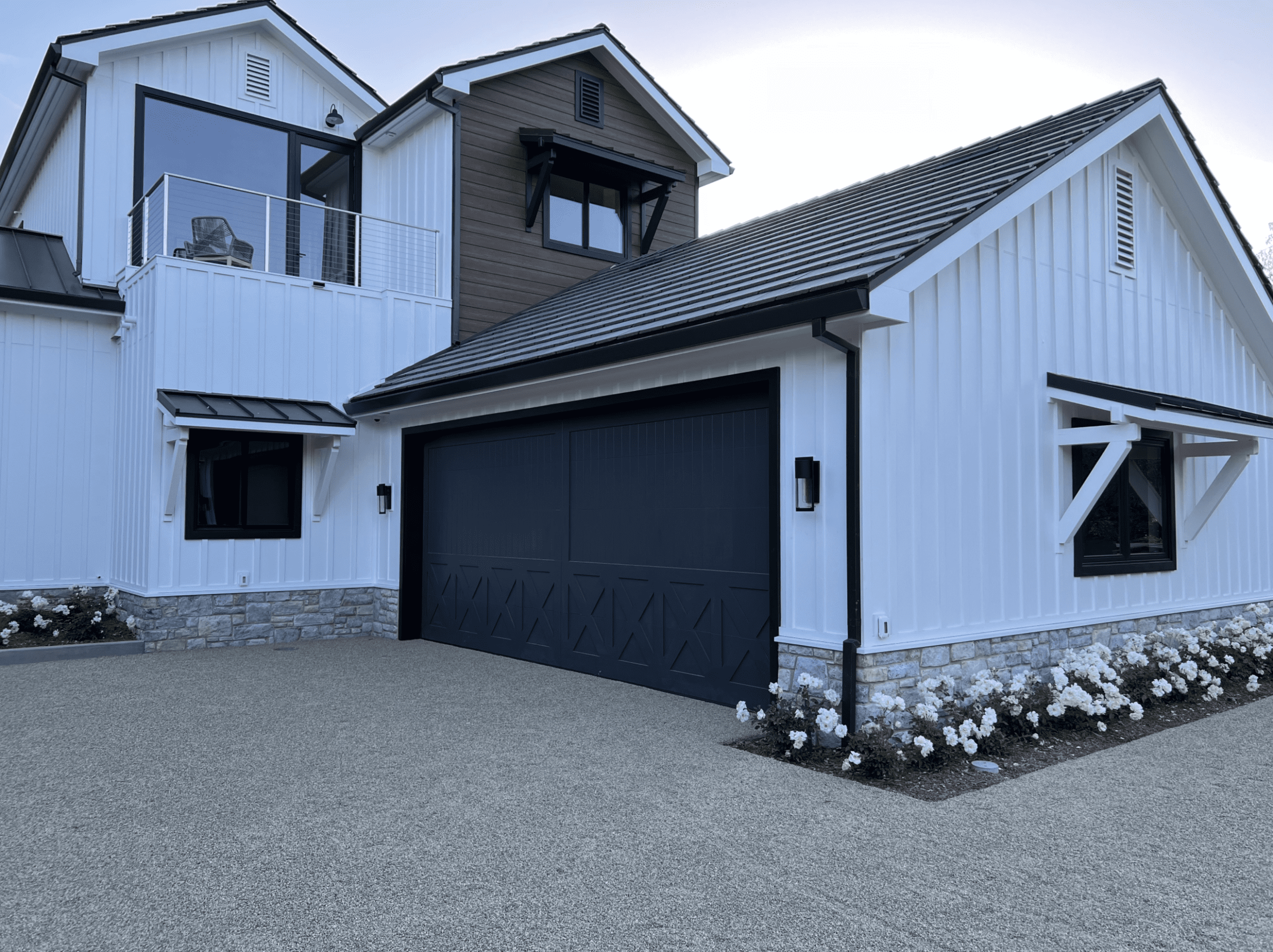 Carriage House Door Hand-Made Wood Door (Customer Painted)